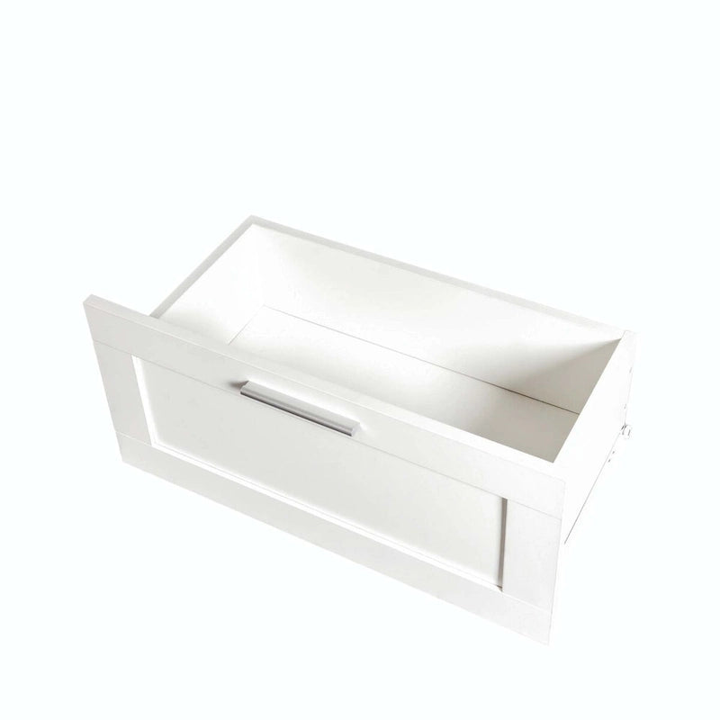 Meuble TV avec tiroirs, noir/blanc, 2 niveaux, convient aux téléviseurs jusqu'à 80"